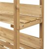 Outdoor Potting Bench Table with Storage Shelf,Natural Wood