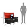 6FT W Halloween Inflatables Outdoor Decorations Vampire and Giant Coffin, Blow Up LED Yard Decor, for Garden, Lawn, Party, Holiday