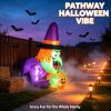 Halloween Giant Inflatable Decor with Built-in LED Lights, Thickened 210T Polyester Weatherproof Ornament with Powerful Blower
