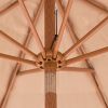 Tiki Umbrella, 9 ft Thatched Patio Umbrella with Tilt, Hawaiian Style Beach Parasol with Durable PP Thatch and 8 Metal Ribs