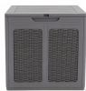 39-Gallon Deck Box with Lockable Lid for Patio Furniture Cushions Secure Outdoor Storage Package Delivery Box