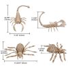 Halloween 2PCS Spider and 2PCS Scorpion Skeleton