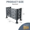 4ftx2ft Air Conditioner Fence for Outdoor Units,Metal Privacy Fence Cover, Perfect to Conceal Air Conditioning Units,3- Fence Panels