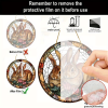 CIFbuy Acrylic Floral Rabbit Window Hanging Decor Colorful Outdoor Garden Porch Ornament(TikTok, temu pick-up service)