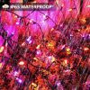 Halloween Lights 33ft 100 LED Battery String Lights with Motion Sensor Spooky Music or Battery Powered Orange & Purple 2 Colors in 1 Waterproof Hallow