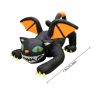 Halloween 6FT Inflatable Black Cat Decor with LED Lights