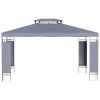 Outsunny 10' x 13' Patio Gazebo, Double Roof Outdoor Gazebo Canopy Shelter with Screen Decorate Corner Frame, for Garden, Lawn, Backyard and Deck