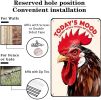 Chicken Gifts Vintage Chicken Today's Mood Tin Sign for Chicken Coop Farm Kitchen Garden Yard Decor