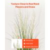 Artificial Grass Plant, 47 inch Reed Flower Grass in Pot