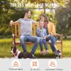 Outdoor Bench, 48 inches Wood Garden Bench for Outdoors, Outdoor Garden Park Bench with Backrest and Armrests, 700 lbs Load Capacity Bench
