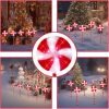 Lollipop Solar Christmas Pathway Lights Outdoor, 5 Pack LED Christmas Decor with 8 Lighting Modes, Light Up Solar Stake Lights for Holiday, Xmas