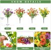 Artificial Flowers for Outdoors Faux Plants Outdoor Fake Flowers Spring Decoration