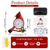 Indoor Outdoor Thermometer, Large Outdoor Wall Thermometer with Humidity, Easy to Read Decorative Outside Thermometer for Patio, Garden