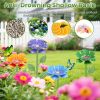 Pollinator Waterer for Bees Butterflies, Weatherproof Iron Garden Water Stakes with Anti-Drowning Basin