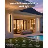 Outdoor Wall Lights, 2 Pack, 59.1 Inch Long Strip Modern Exterior Wall Sconce Light Fixtures, 2700K-6000K, IP65 Waterproof Anti-Rust