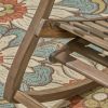Outdoor Acacia wood Rocking Chair with Retractable foot panel,Rocker Patio Rocking Chair for Porch, Patio, Balcony,