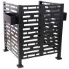 3*3FT Air Conditioner Fence for Outdoor Units Metal Privacy Fence,Metal Privacy Screen with Planter Boxes,Outdoor Trash Can Fence