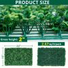 12PCS 24x16 Inch Artificial Hedge Panels - Realistic Greenery Privacy Screen for Outdoor Fence, Garden Wall, Patio Decor & Indoor Backdrop