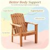 Acacia Wood Outdoor Patio Chair Slatted Backrest And Seat Built-in Armrest for Garden Yard Outdoor Living Space