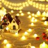 Connectable 43FT 100LED Globe String Lights | 8 Modes Warm White Christmas String Lights Plug in with Remote | Hanging Fairy Light for Indoor Outdoor