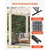 Metal Privacy Screen, 47" W x 76" H, Outdoor Privacy Screens 3-Panel, Freestanding Outdoor Divider with Stand