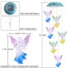 Solar Wind Chimes, Color Changing Angel Wind Chimes, LED Decorative Mobile, Gifts for Mom Grandma, Waterproof Outdoor Decorative Lights for Garden