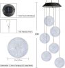 Solar Wind Chime, Color Changing Ball Wind Chimes, LED Decorative Mobile, Gifts for Mom Grandma, Waterproof Outdoor Solar Lights for Garden, Patio