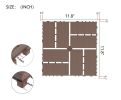 Plastic Interlocking Deck Tiles,44 Pack Patio Deck Tiles,12"x12" Square Waterproof Outdoor All Weather Use