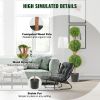 Artificial Topiaries Boxwood Trees, 48 inch Tall (2 Pieces), 3 Ball-Shape Faux Topiaries Plant with Planters