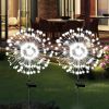 Garden Lights Solar Firework Light Outdoor Waterproof 2 Pack Solar Powered Art Stake Twinkle Lights Outside Decor 180 LED Sparklers String Light for Y