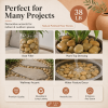 38 lbs khaki River Rocks, 2-3 inch Polished Pebbles - Versatile for indoor/outdoor use. Ideal for plant decor, vases, aquariums