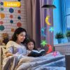 Solar Wind Chimes, Color Changing Wind Chimes Moon and Star, LED Decorative Mobile, Gift for Mom Grandma