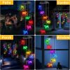 Solar Wind Chime, Color Changing Wind Chimes Dog, LED Decorative Mobile, Gifts for Mom Grandma, Waterproof Outdoor Decorative Lights for Garden, Patio