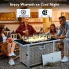K&K 43" Propane Gas Fire Pit Table