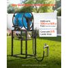 Wall Mounted Garden Hose Reel, Holds 200 Feet of 5/8-inch Hose, Outdoor Heavy-Duty Waterhose Holder Winder, with Brass Connector, Decorative Pattern