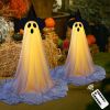 2 Packs Halloween Decorations Outdoor Spooky Ghosts with LED Lights & Remote Ghost Lights for Halloweens Party Decoration Indoor Front Yard Lawn Porch