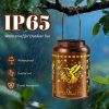 Present, Solar Lanterns Outdoor Waterproof, Garden Decor Gifts for Women Mom Grandma, Outdoor Hanging Lantern Solar Lights