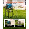 Wall Mounted Garden Hose Reel, Holds 200 Feet of 5/8-inch Hose, Outdoor Heavy-Duty Waterhose Holder Winder, with Brass Connector, Decorative Pattern