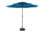 Aluminium 10ft 3 Tier Auto-tilt Umbrella ,Outdoor Patio Umbrella - Market Table Pool Deck Umbrella (Base Not Included)