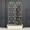 4 Pack Metal Garden Trellis 71" x 19.7" Rustproof Trellis for Climbing Plants Outdoor Flower Support