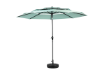 Aluminium 10ft 3 Tier Auto-tilt Umbrella ,Outdoor Patio Umbrella - Market Table Pool Deck Umbrella (Base Not Included)