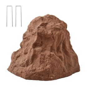 Faux Rock Cover, Outdoor Fake Rock Well Pump Cover, Realistic Natural Texture (Shape: Irregular Cone, Color: Brown)