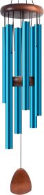 Large Aluminium Wind Chimes 37 Inches to Create a Zen Atmosphere Suitable for Outdoor, Garden (Color: Blue)