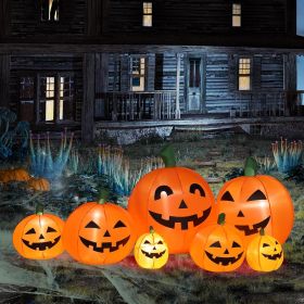 Halloween Outdoor Decorations, Blow Up Yard Decorations, Built-in LED Lights Décor for Indoor Home Party Garden Lawn Store, 5.9FT Pumpkin Ghost (Style: Classic Pumpkin)