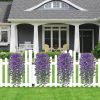 Artificial autumn hanging flowers and plants for outdoor autumn decoration, 2-piece set of silk like long trailing vines