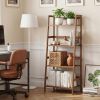 4-Tier Bamboo Plant Rack with Guardrails Stable and Space-Saving
