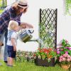 Raised Garden Bed with Trellis Planter Box for Climbing Plants