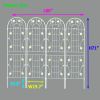 4 Pack Metal Garden Trellis 71" x 19.7" Rustproof Trellis for Climbing Plants Outdoor Flower Support