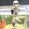 Halloween Skeleton Flowerpot Decoration, Weather Resistant Resin Garden Statue