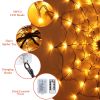 1Pc 3.28FT Spider Web Light with Hairy Spider 70LED Battery Powered Remote Control 8 Lighting Modes Glowing Outdoor Indoor Wall Halloween Decoration